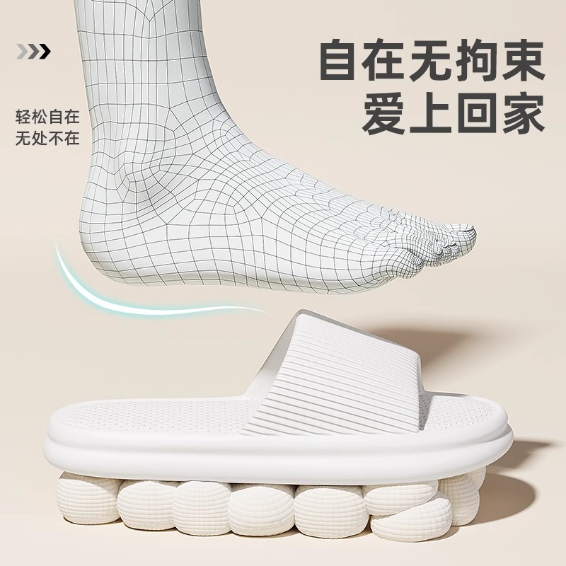 2024 nueva casa baño zapatillas hombre verano casa habitación interior soft sole pareja eva cool slippers mujeres Specification image