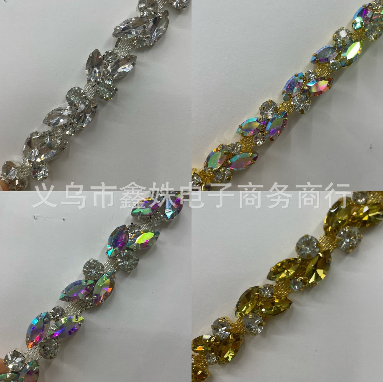 Metal welding, diamond-encrusted jewelry, diamond patterns, chains, belts, shoes, bags, clothes and accessories details Picture