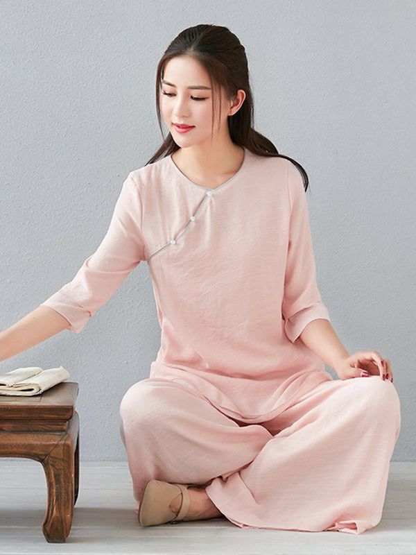 汉服/禅茶服/禅舞服实物图