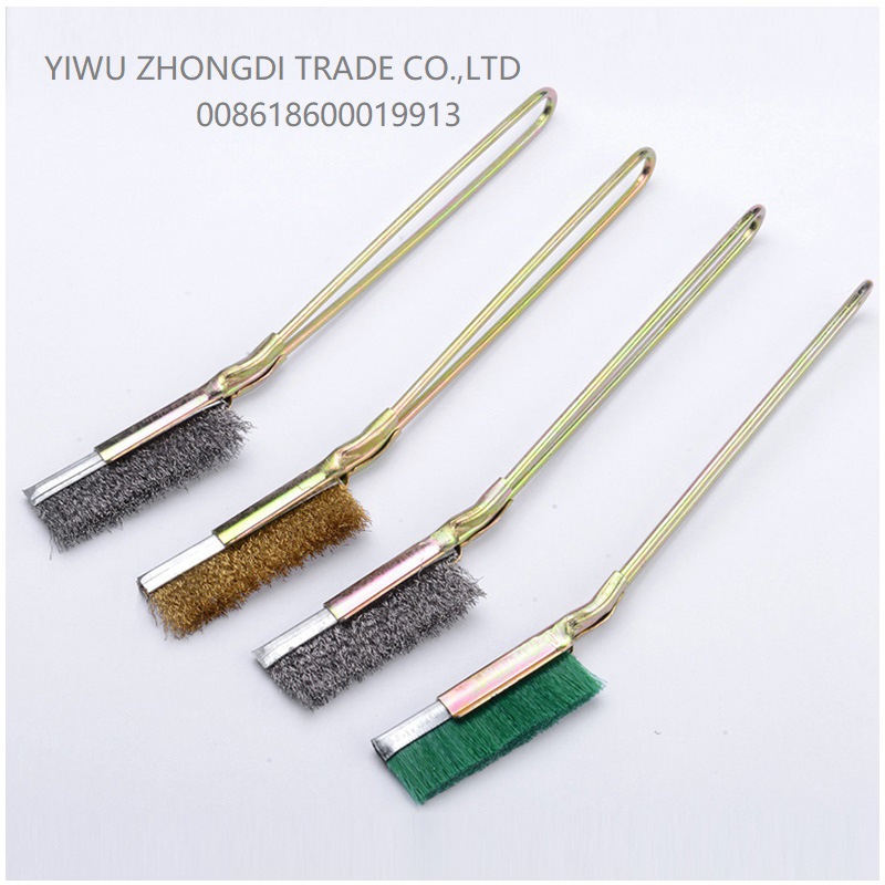 除锈刷/家用清洁刷/带柄不锈钢丝刷/尼龙丝刷/迷你刀刷/brush产品图