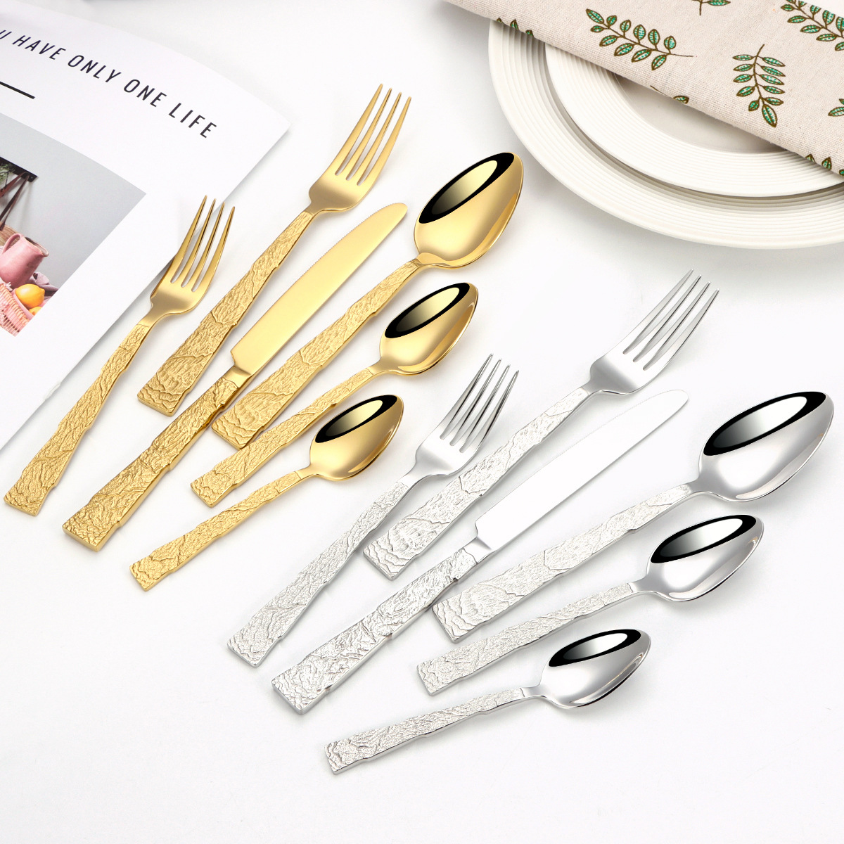 刀叉餐具/餐具勺子/勺子/亚马逊/芝士刀产品图