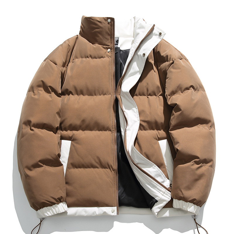 The new men's cotton-padded jacket, thick bread jacket, cotton-padded jacket, men's outerwear, and men's fashion in 2024 Specification image