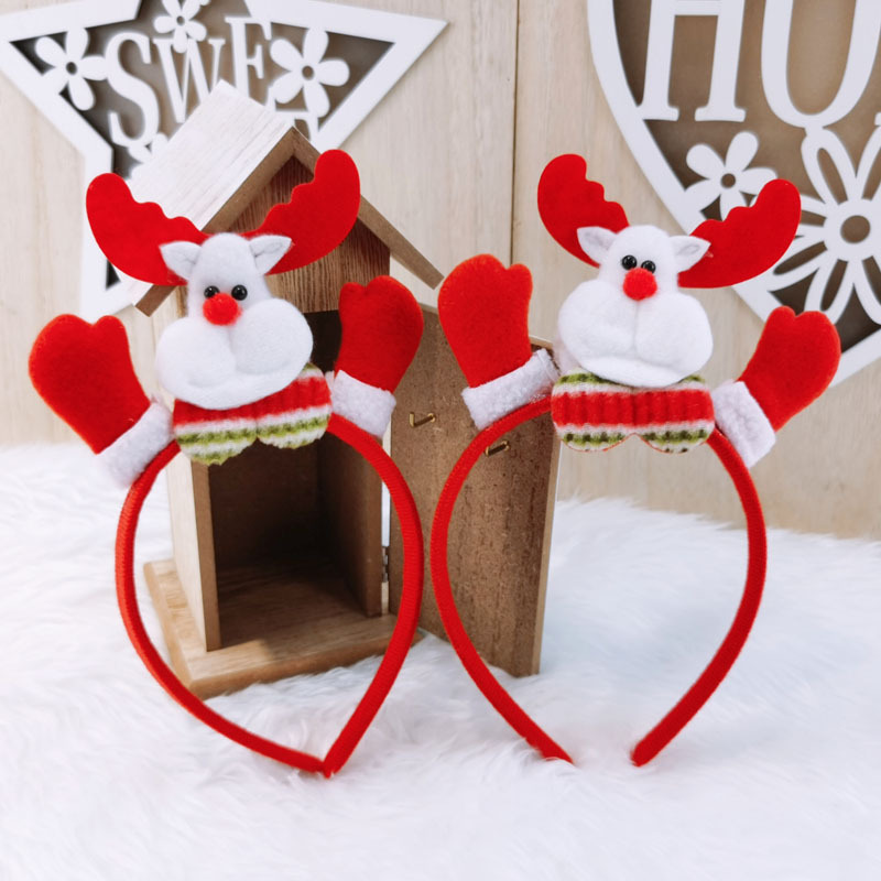 Christmas festival party hairbands for women, Instagram influencers, children, Christmas gifts for the elderly, snowmen, reindeer antler headbands details Picture