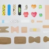 100-piece set of foreign trade band-aids with irregular-shaped combinations in multiple specifications, waterproof, breathable, hemostatic, anti-stain and anti-friction details Picture
