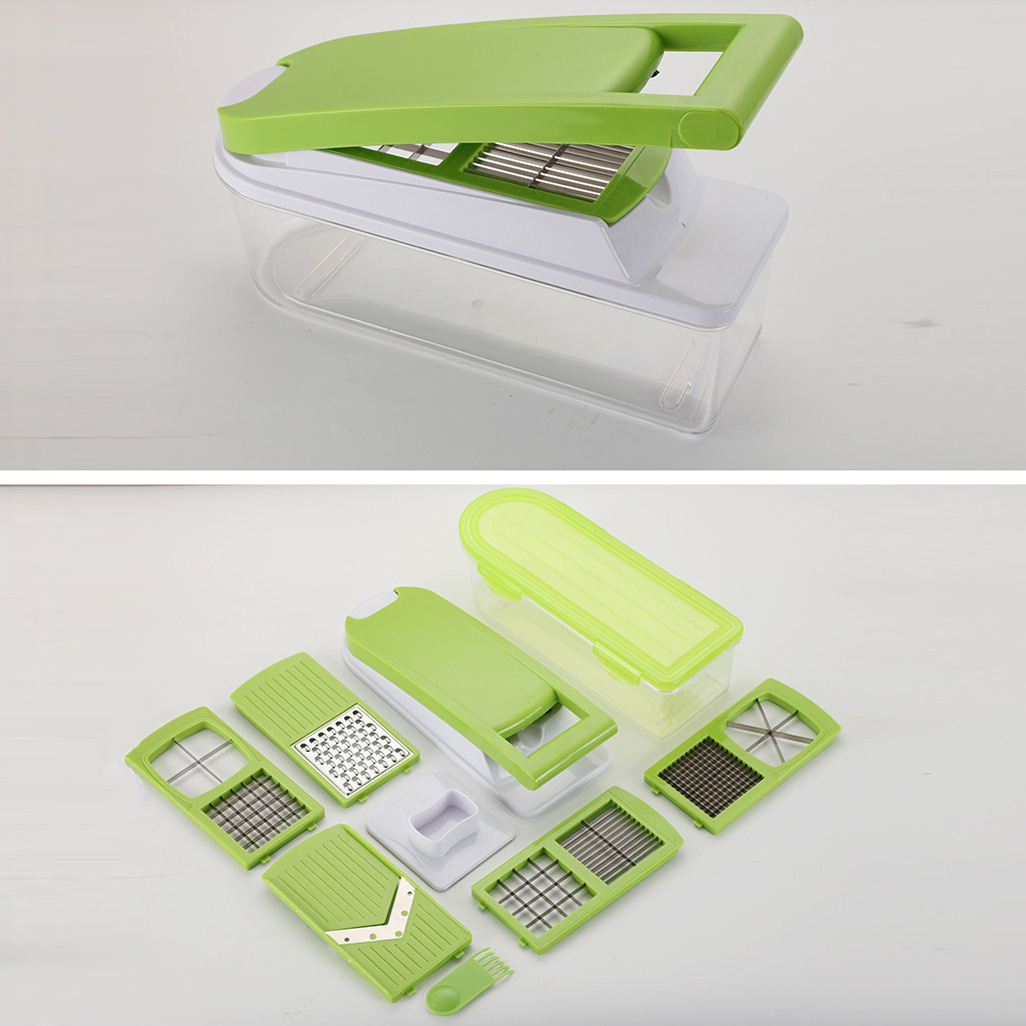 Multifunctional vegetable cutter Household kitchenware manual vegetable cutter shredder Specification drawing