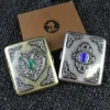 Retro relief 20-piece double-sided cigarette box, metal cigarette box, cross-border export product, gift box manufacturer wholesale details Picture