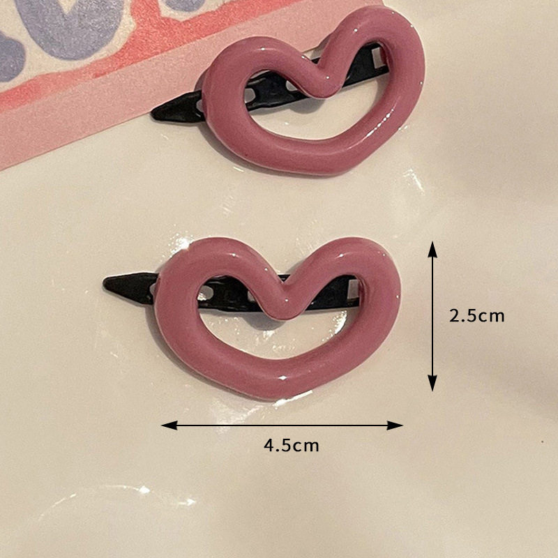 Love Cute New Side Broken Hair Clips For Children And Girls Seamless Hair Clips With Forehead Bangs Hair Accessories details Picture