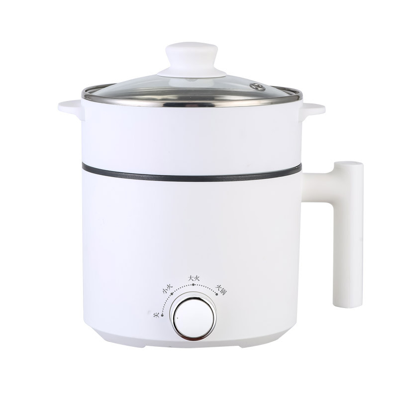 hd多功能电煮锅1-2人家用宿舍小煮锅上蒸下煮电火锅电锅一体多用