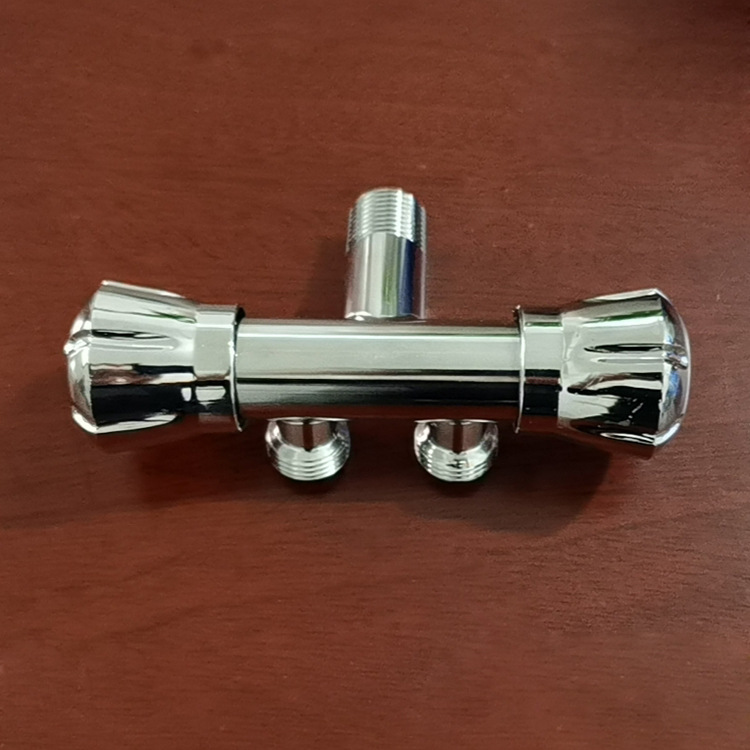 304 acero inoxidable una entrada dos salidas doble manija doble control solo frío pistola grifo lavadora boquilla de agua rápida grifo Quick tap tap aucet Specification image