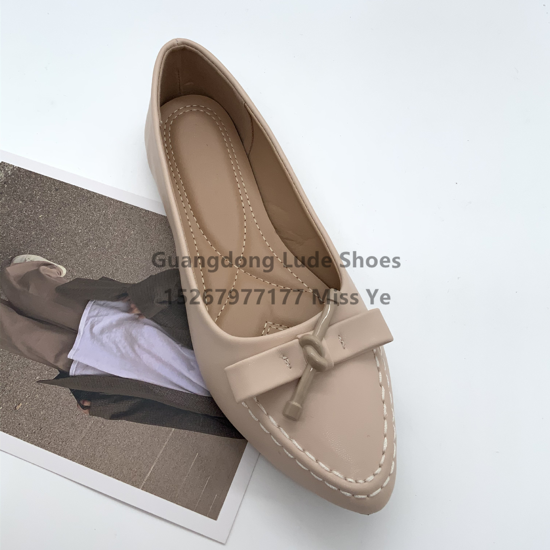 2022 Women's Casual Single Shoes Flat Single Shoes Fashion Comfortable Outer Wear Single Shoes Women's Guangzhou Women's Shoes Craft Shoes Single Shoes details Picture