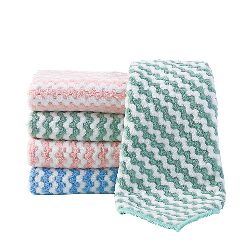 Kitchen Absorbent Pineapple Grid Dishwashing Cloth Non-Oil Is Not Easy To Drop Hair Rags Household Cleaning Table Wiping Hands Cleaning Cloth Item Picture