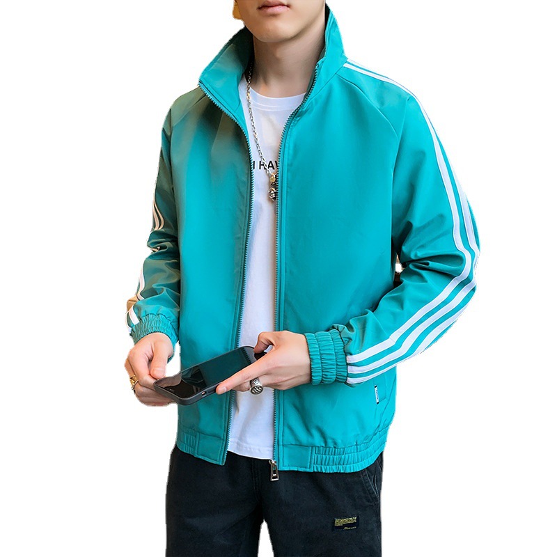 Men's jacket 2022 Autumn new style, men's Korean-style stand-up collar coat, casual wear, workwear, men's fashion brand Item Picture