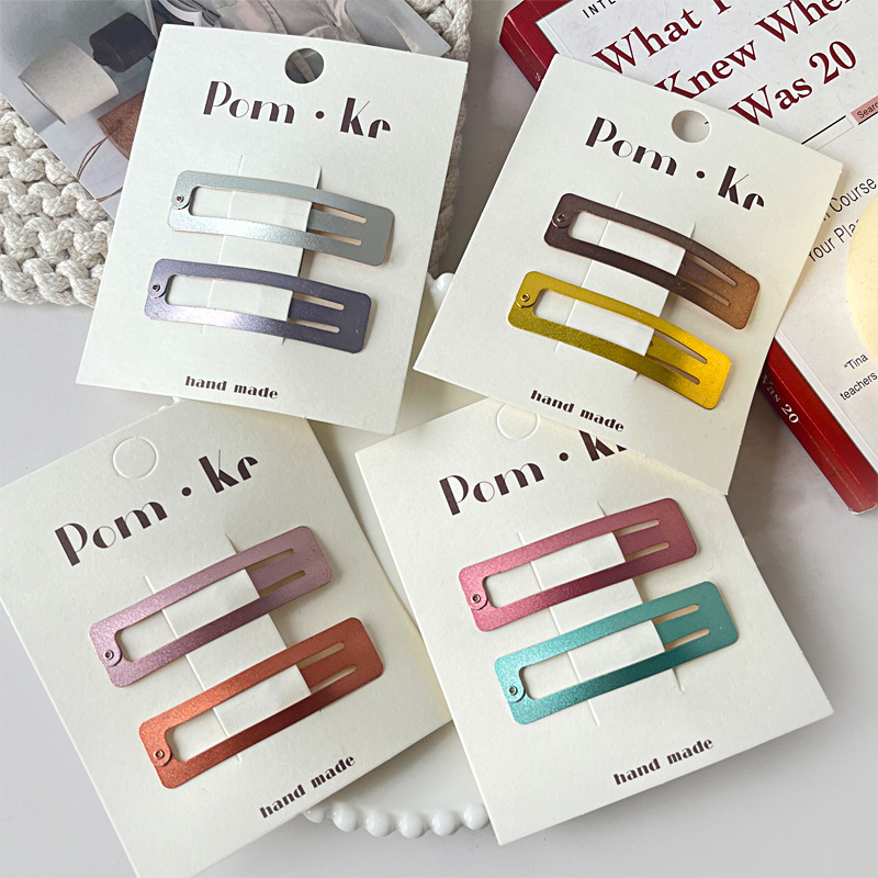 新款韩版简约大气金属闪闪发光发夹刘海夹侧边夹掰掰夹发卡发饰