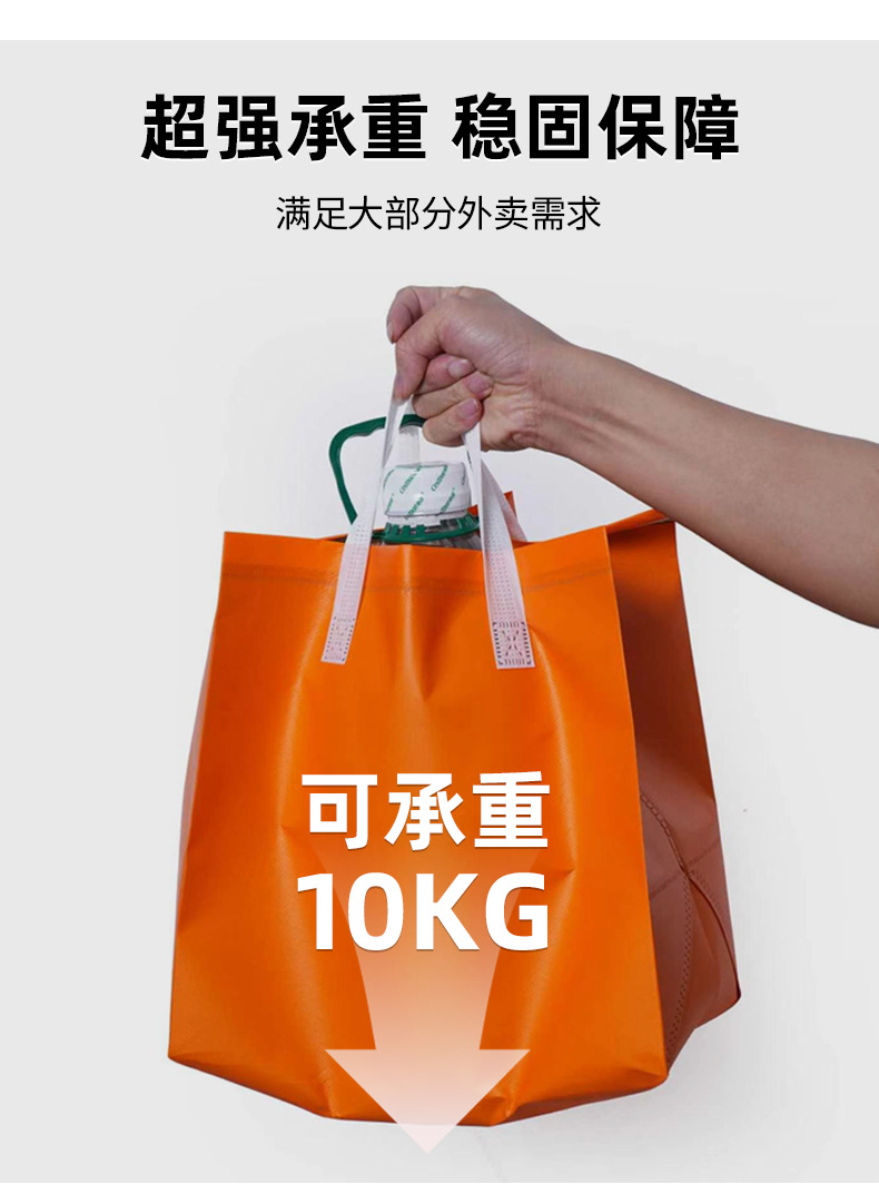 外卖保温袋定制烧烤奶茶外卖打包袋定制一次性甜品手提打包袋定制详情5