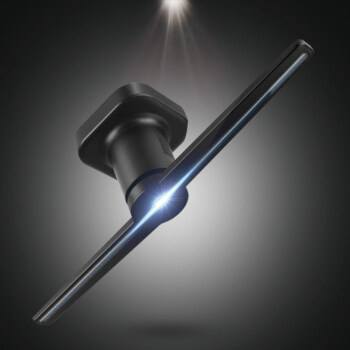 3D广告机全息蓝牙风扇hologram fan LED立体成像广告投影机详情图3