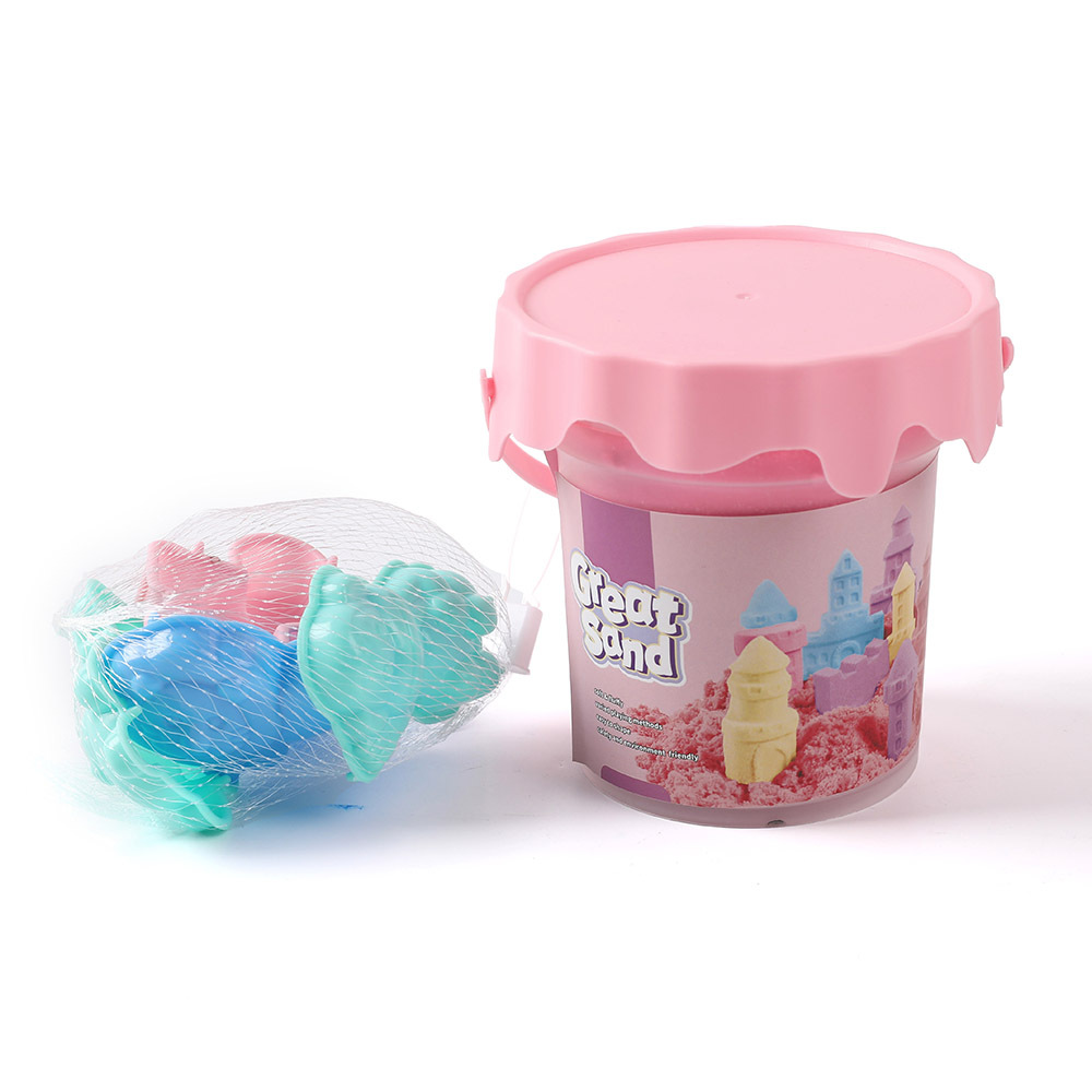 One Catty Space Color Sand Bucket Decompression Cotton Sand Children's Toys Soft Shape Sand Space Toy Sand Item Picture
