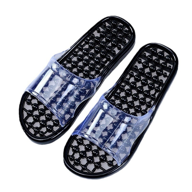 Women's summer indoor anti-slip bathing massage plastic lightweight crystal couple home massage cooling slippers Item Picture