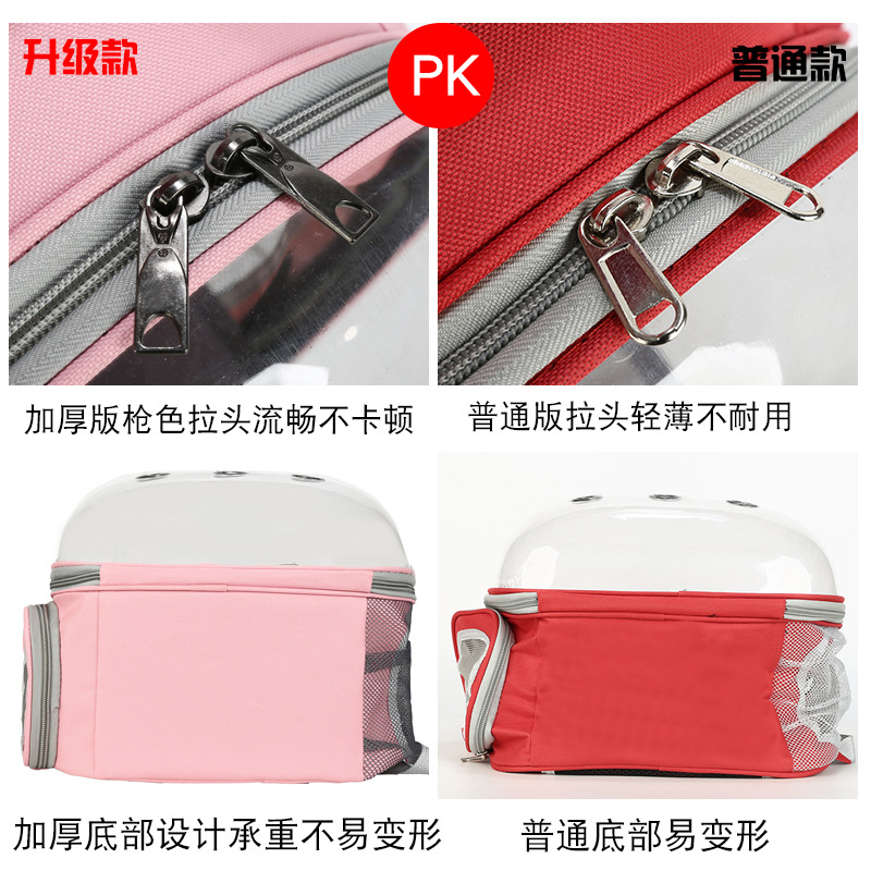 Bolsa de gato mochila para mascotas para salir portátil cápsula espacial transparente bolsa para mascotas para salir suministros para gatos mochila transpirable details Picture