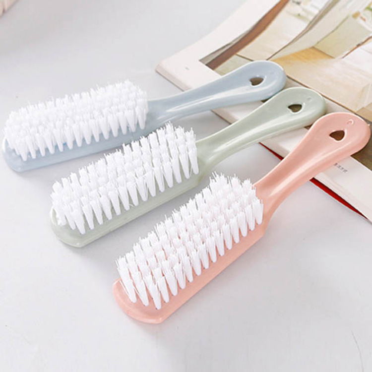 Plastic small brush shoe cleaning brush, plain color, hanging soft bristle shoe washing brush, laundry brush, washing clothes, shoe brush