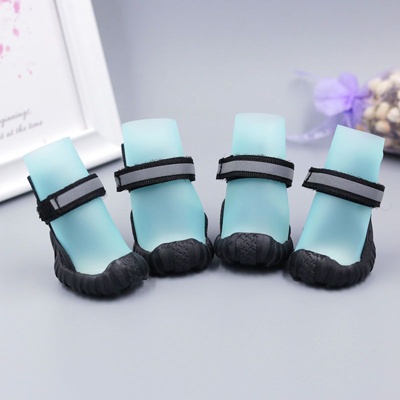 Dog rain shoes summer small and medium-sized dog than bear foot cover not foot rain boots teddy shoes pet non-slip waterproof shoes