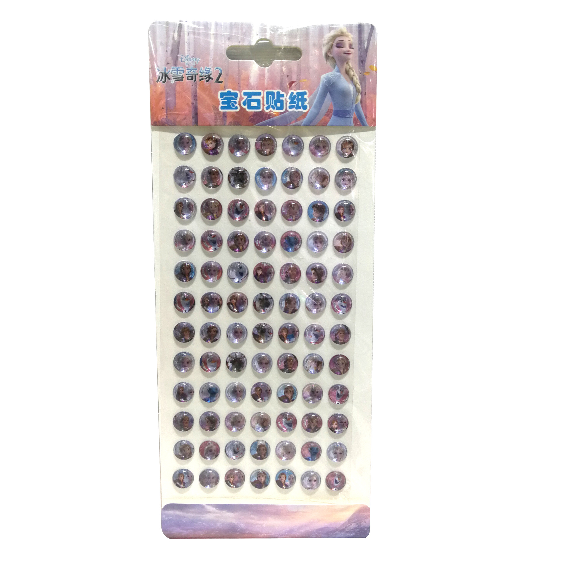 Officially authorized cartoon acrylic diamond and gemstone stickers, heart-shaped 10mm round diamond stickers, DIY mobile phone stickers Item Picture
