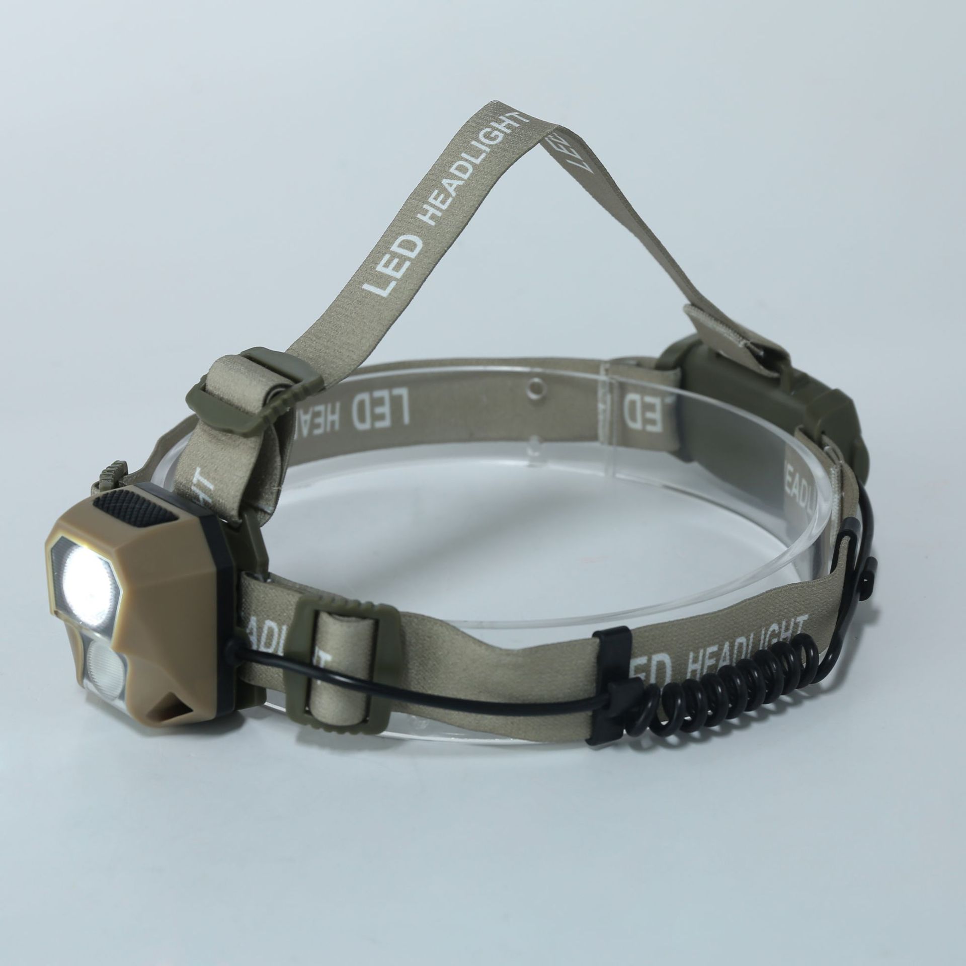 Portable strong headlamp for outdoor fishing, emergency head-mounted outdoor headlamp, battery-powered model for night fishing pic 3