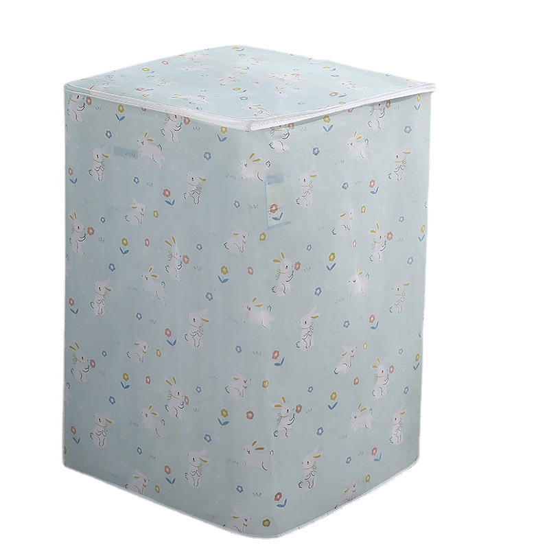 PEVA clamshell drum washing machine dust cover waterproof dust cover household appliances cover cloth home cloth dust cover Item Picture