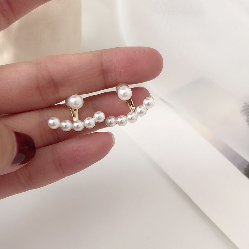 925 Silver Needle Anna With The Korean Version Of Dongdaemun Pearl Earrings Female A Pair Of Earrings Bag Earlobe Earrings Application Scenario