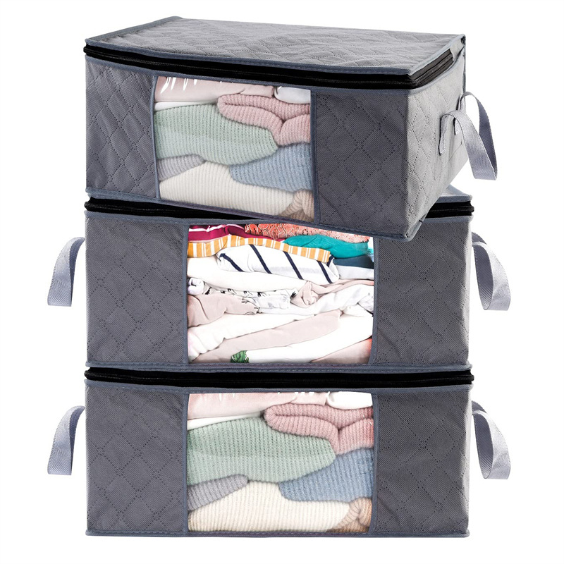 Non-Woven Wardrobe Storage Bag Amazon Sweater Clothes Storage Bag Collapsible Dust Storage Bag Wholesale