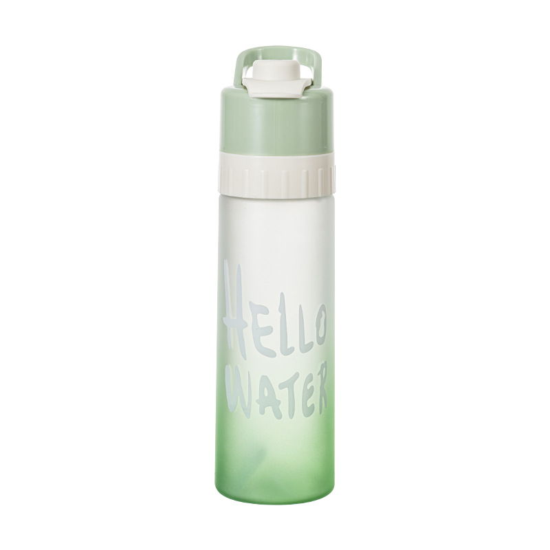 Popular online spray water cup, large-capacity men's and women's sports food-grade student cooling portable water bottle, jet water spray cup Item Picture