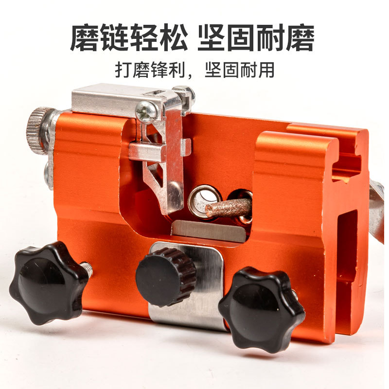 批发手动磨链器跨境新品链条夹磨刃磨链器便携式手摇家用园艺工具