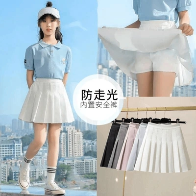 Jk Girls Pleated Skirt Children's New Culottes Korean Version Of Preppy Skirt Children's Skirt Large Child Skirt Trend