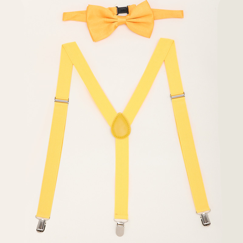 Fashion Suspenders Clip Colorful Printed Bow Multi-Choice Adult Men And Women Manufacturers Straight Hair Suit Suspenders Specification drawing