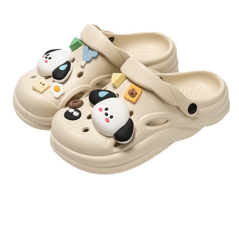 Master Dog Crocs Men Wear Summer 2024 New Beach Shoes Non-Slip, Deodorant, Step On Poo Feeling Bao Head Slippers Item Picture