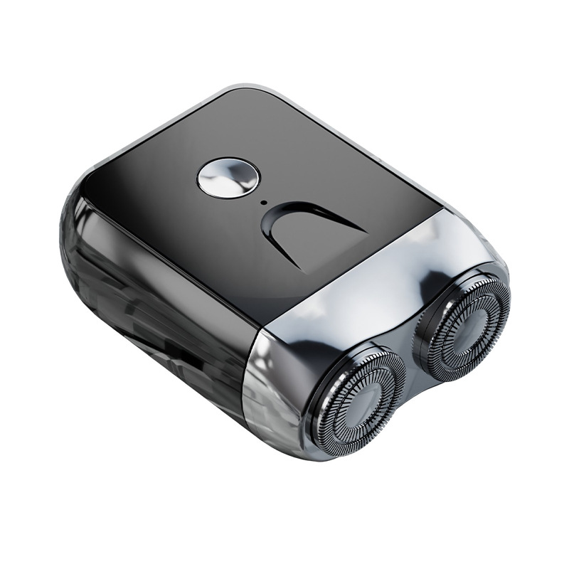 New cross-border electric mini portable men's rechargeable shaving razor alloy creative gift for men Item Picture