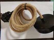 Vintage restaurant bar art lighting American industrial bar creative twine sheathed chandelier lighting