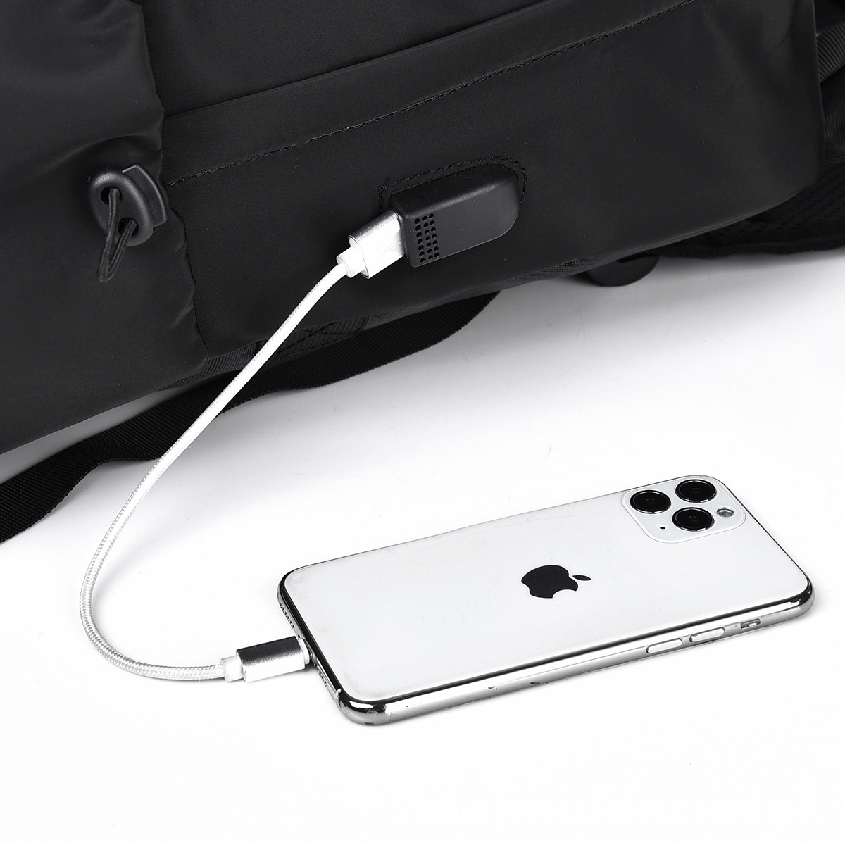 双肩包男士商务背包户外大容量电脑包百搭休闲学生潮旅行书包便携详情2