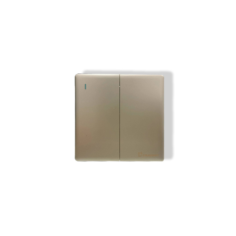Factory Wholesale Direct Sales Kitchen Bedroom South American Standard British Standard Champagne Gold Type 86 Wall Switch Socket Panel Specification drawing