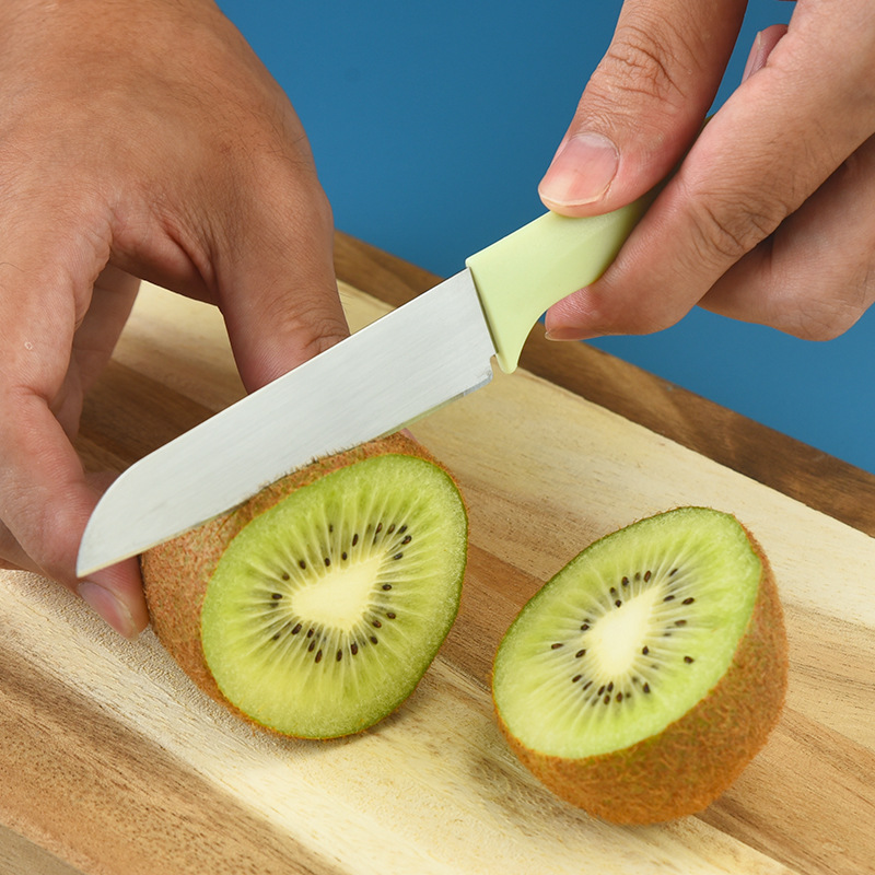现货新款彩色水果不锈钢小刀 便携实用厨房家具小刀不锈钢水果刀详情图4