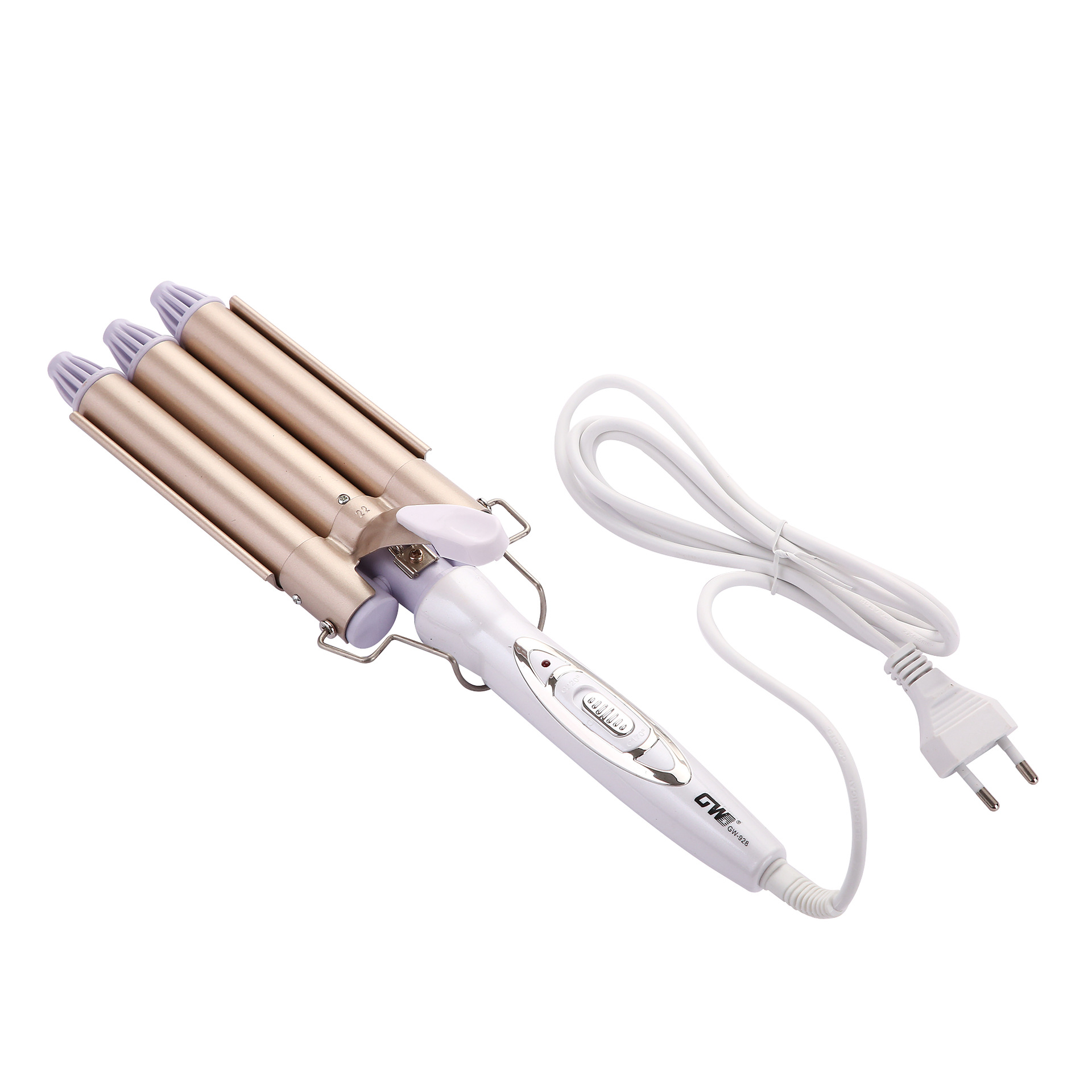 Guowei GW-928 tres tubos rizador de pelo perdedor transfronterizo hogar velocidad termoeléctrica rizador de bar rizador artiluge