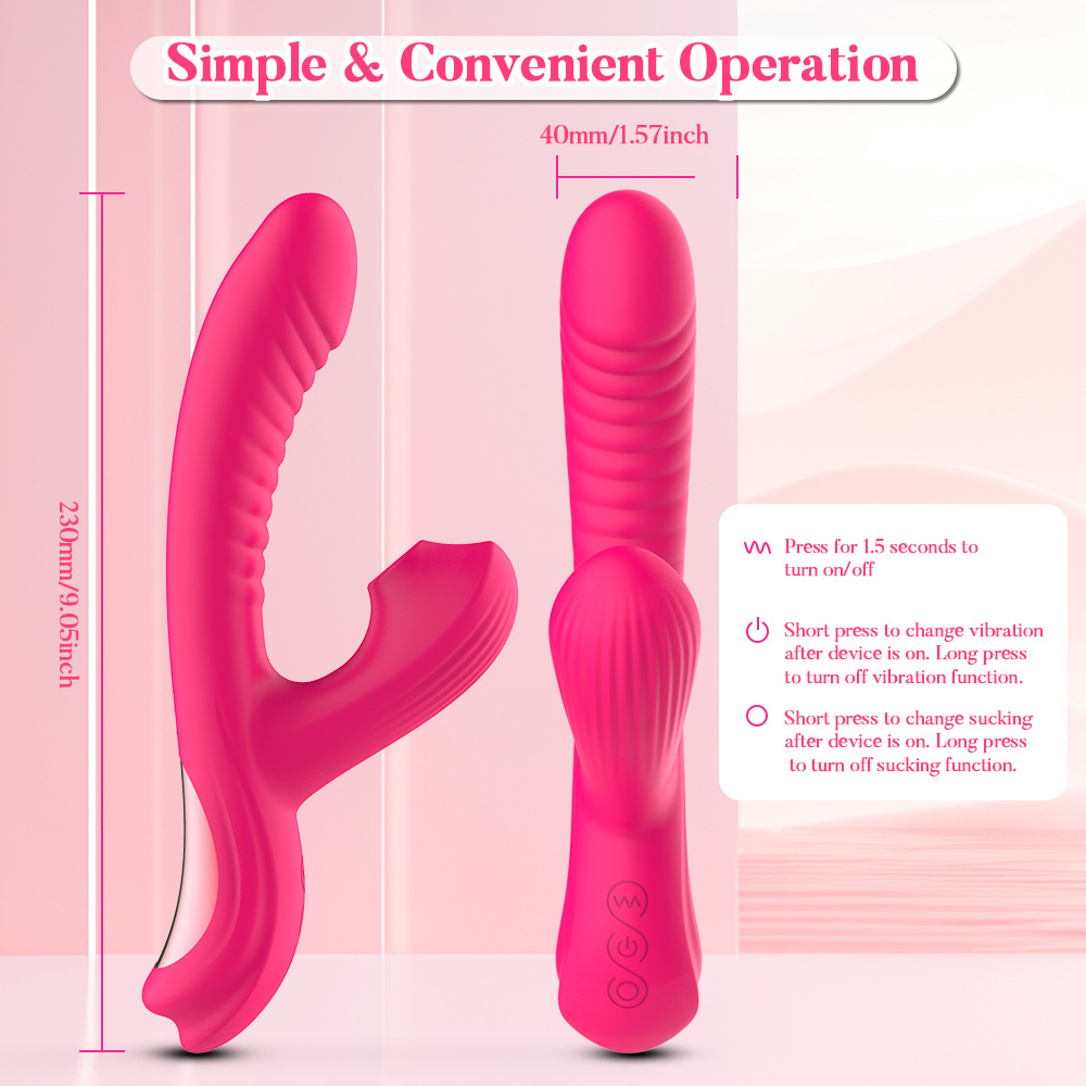Sucking vibration stick, recharging masturbation stick, female G-spot adult sex toy full figure