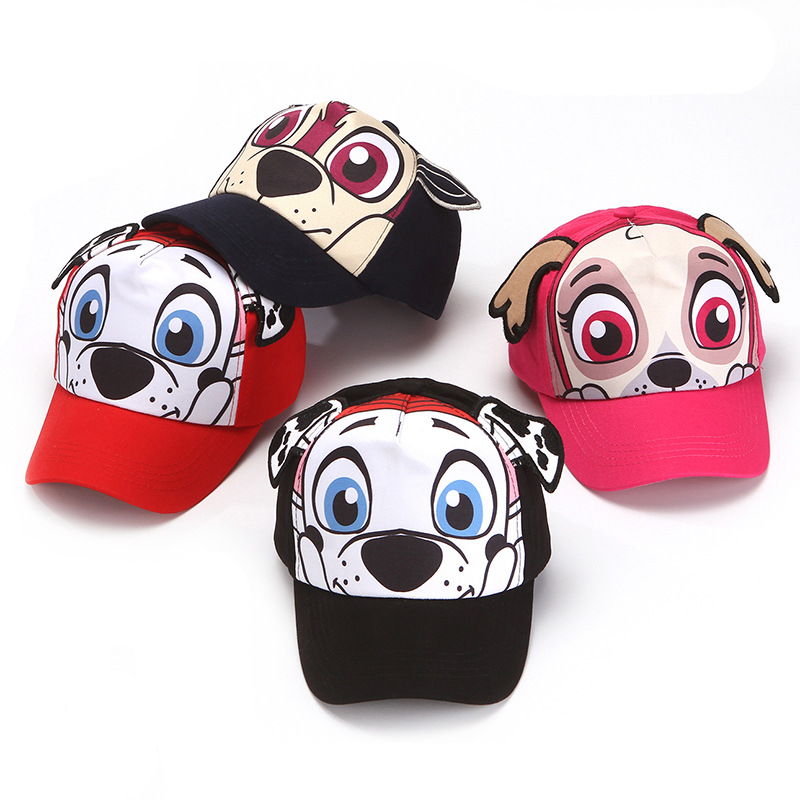 Children's cartoon hats, summer outdoor sun protection hats, cute puppy baseball caps, spring and autumn baseball caps details Picture