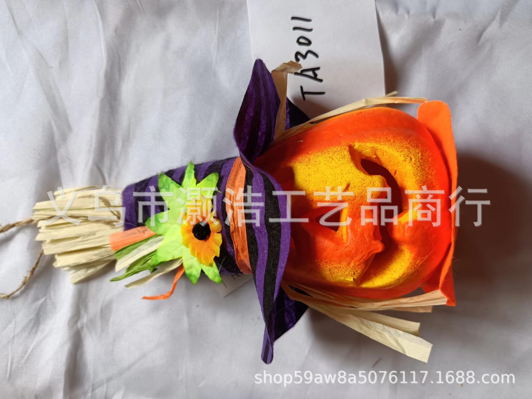 Source Manufacturers Supply Halloween Pumpkin Head Grimace Lights Ghost Festival Scene Props Witch Scary Decoration Application Scenario