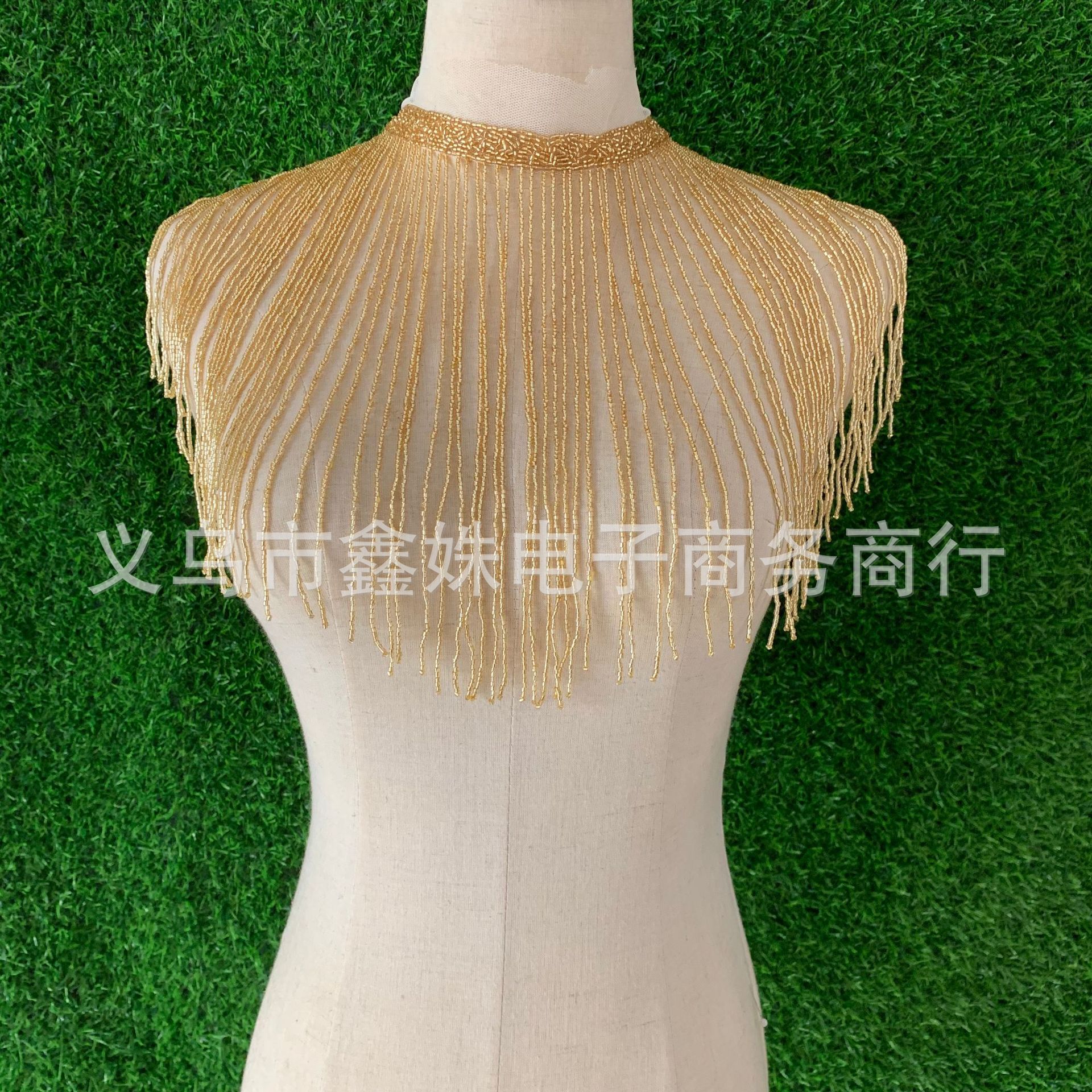 Handmade flecos adornos de hombro de cuentas apliques de moda para bodas y banquetes Item Picture