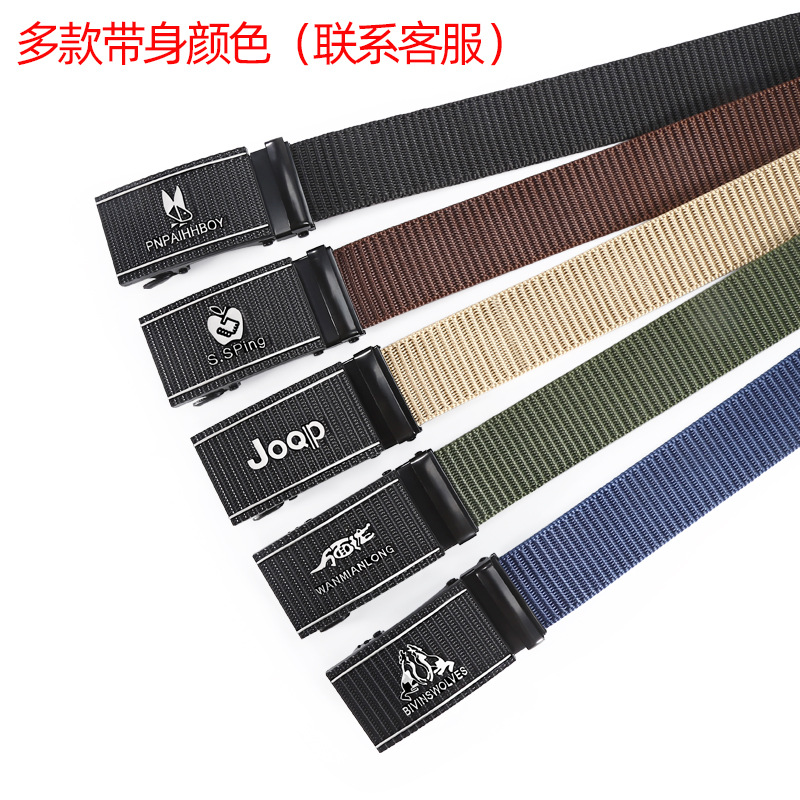 New Imitation Nylon Woven Tactical Waistband Men's Outdoor Sports Labor Protection Canvas Military Training Belt Spot Wholesale