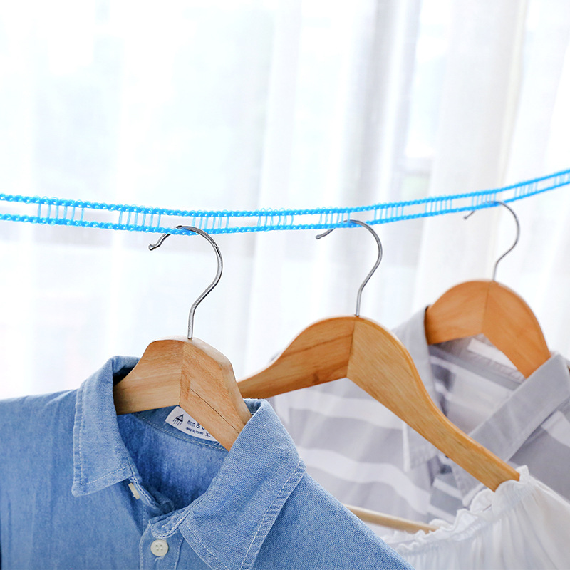 Clothesline, indoor and outdoor non-perforated clothesline, anti-slip and windproof clothesline, rope for hanging quilts and clothes details Picture