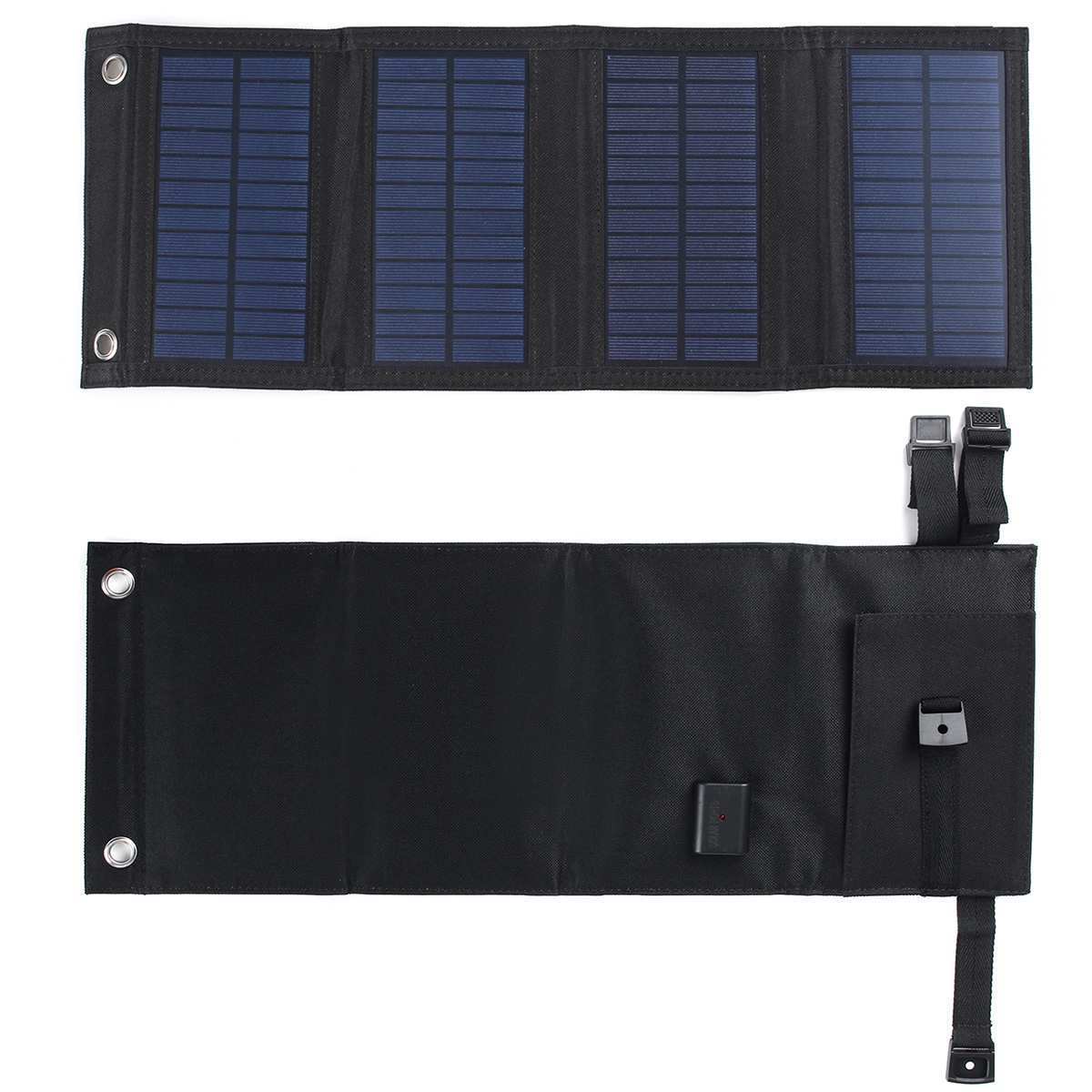 跨境工厂10W单晶硅太阳能板折叠便携户外小型光伏太阳能USB充电板详情图4