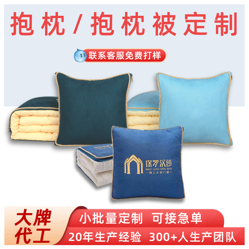 抱枕被定制居家卧室办公场所异形抱枕动漫枕可爱卡通形象设计刺绣