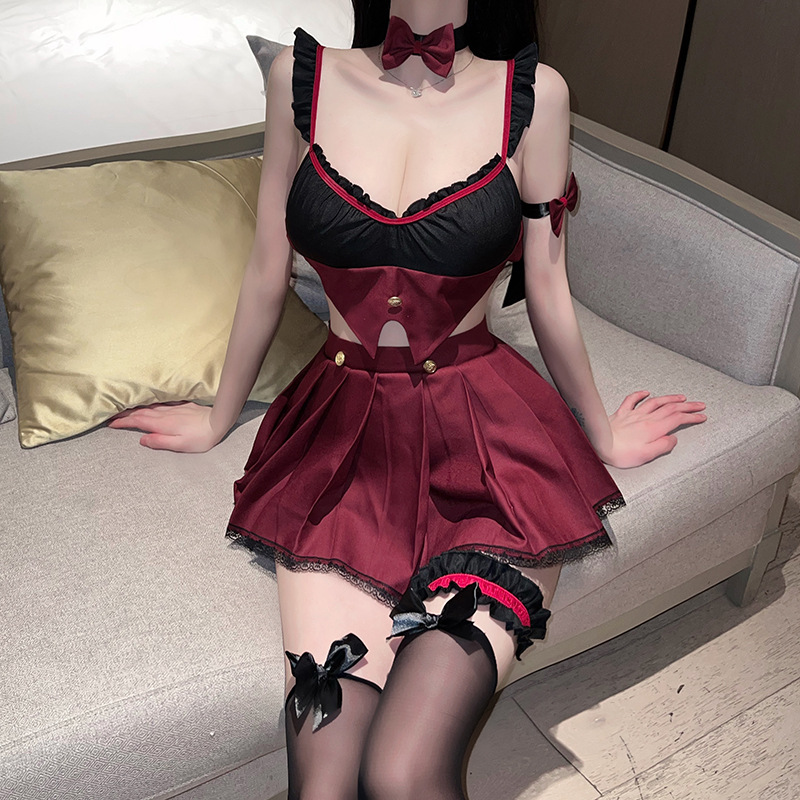 Sexy underwear temptation small breasts show big hot suit maid pure desire uniform passion sexy flirtation full figure