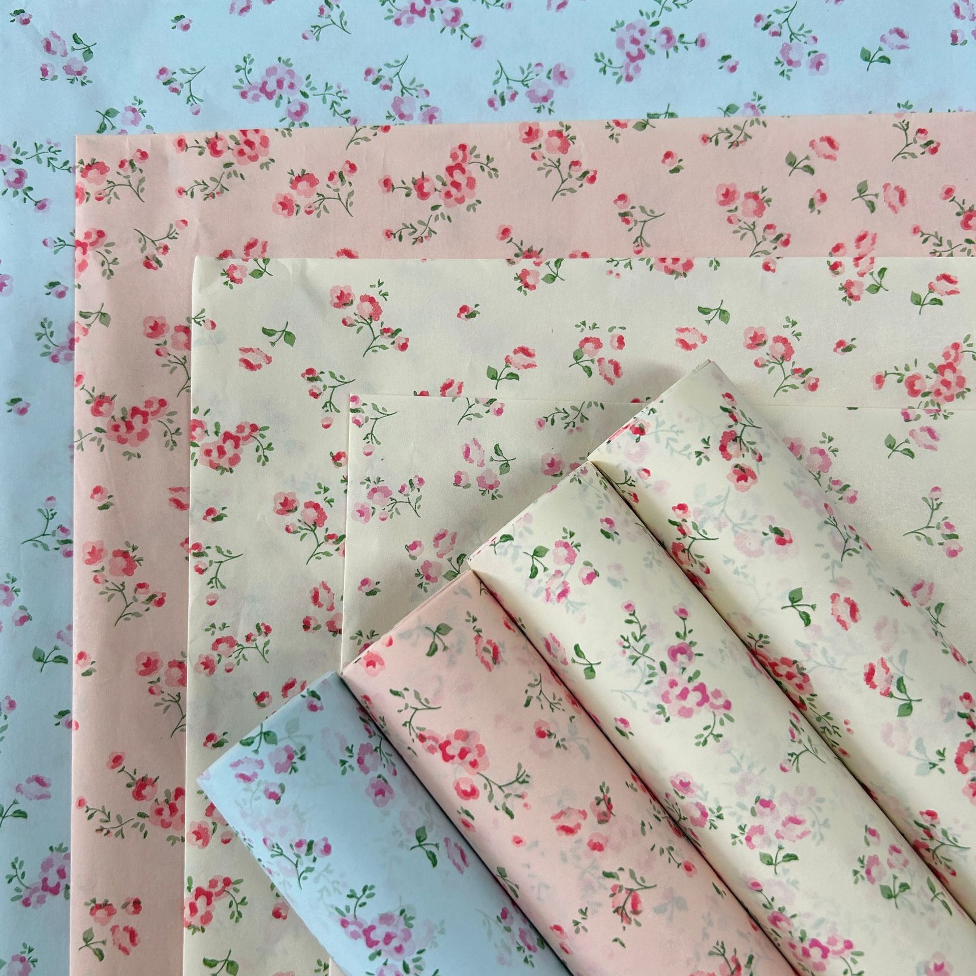 22g印花拷贝纸新款小碎花雪梨纸in风礼品文创鲜花礼品包装纸